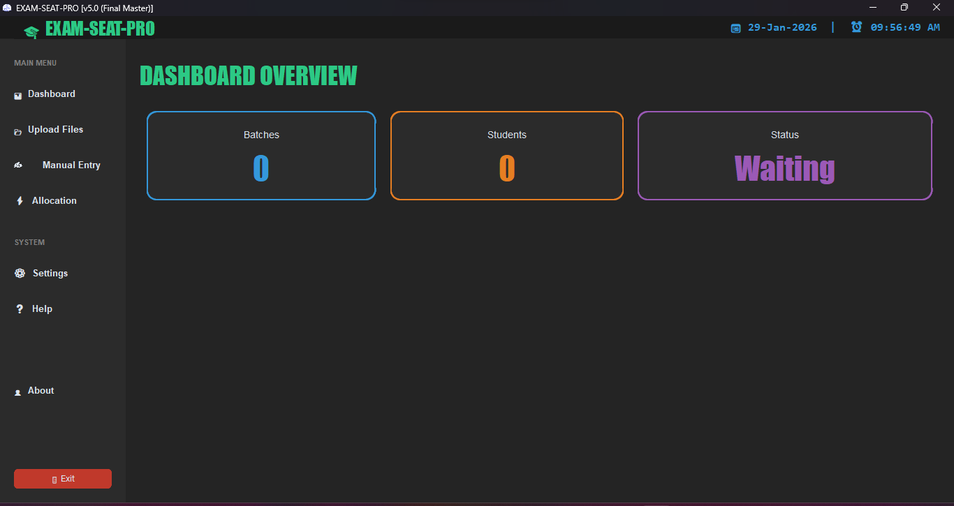 Exam Seat Allocator Pro